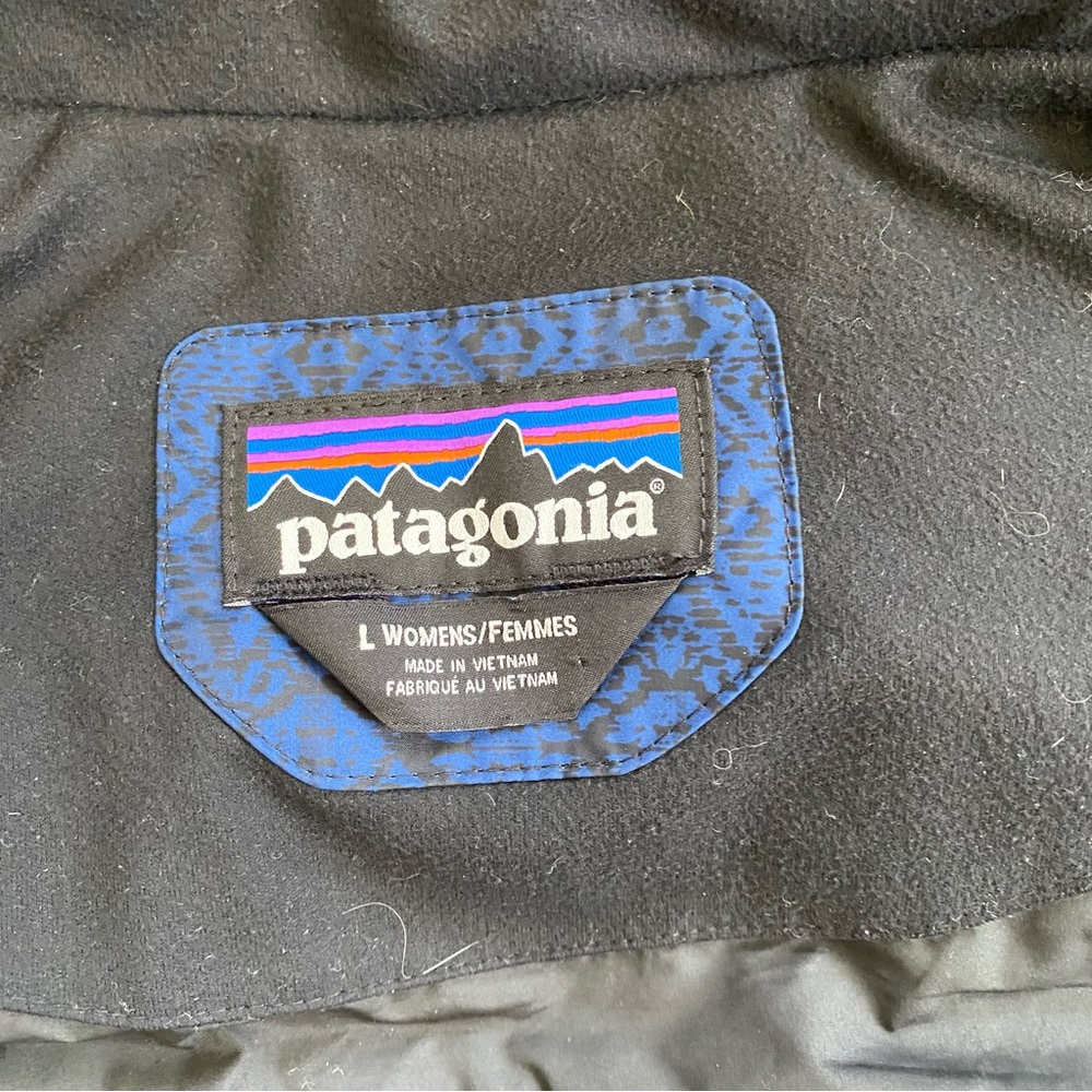 Patagonia Goose Down Puffer Vest With Hood Women's Size L - Picture 4 of 7